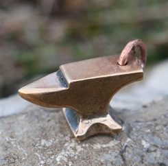 SMITH's ANVIL, bronze pendant