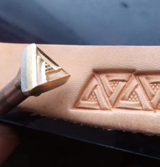 TRIANGLE, leather stamp