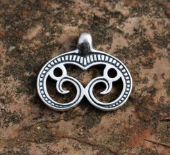 GREAT MORAVIA LUNULA, silver pendant