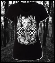 WOLF WARRIOR - t-shirt, femmes