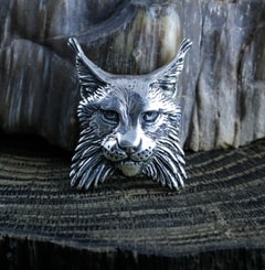 LYNX, pendant, sterling silver