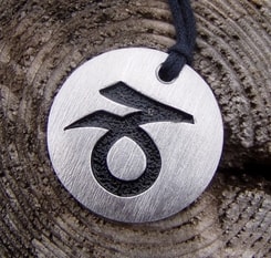 Aquarius - zodiac pendant
