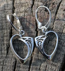 ROWAN, Celtic sterling silver earrings