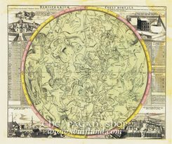 HEMISPHAERIUM COELI BOREALE, historical map, replica