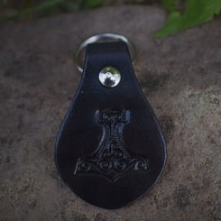 THOR'S HAMMER, keyring, leather