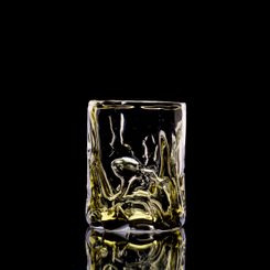 WHISKY Glas, grünes Waldglas, 1 Stk