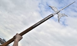 Halberd, replica of a two-handed pole weapon