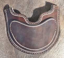 FACE PROTECTOR FOR HELMETS, leather
