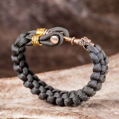 WOLF CROSS, bracelet, paracord