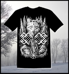 WOLF WARRIOR, Slavic T-Shirt