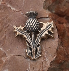 Schottische Distel - Alba, Anhänger aus Bronze