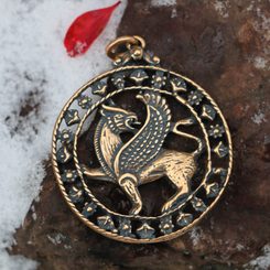 Gryf, talisman et bronze