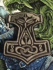 MJOLNIR, Thor hammer velcro patch