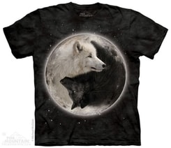 Yin Yang Wolves,  Animal T-Shirt The Mountain