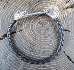 COLLACH - Celtic Boar, leather bangle