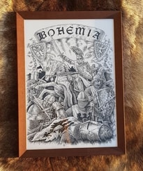 BOHEMIA, Přemysl Otakar II., obraz v rámu