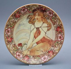 Plate Alphonse Mucha - Dreaming