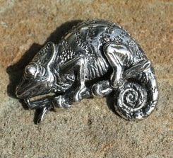 CHAMELEON, sterling silver pendant