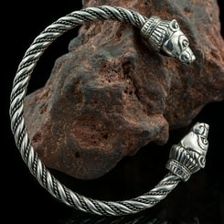 BERSERKER, ours, bracelet en argent