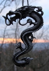 KING OF THE SKY, large dragon pendant