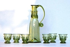 HISTORICAL GLASS SET FOR APERITIV