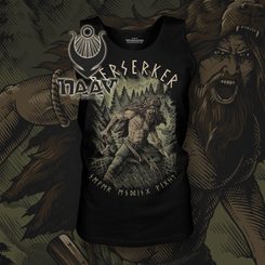 BERSERKER - Viking warrior, men's tank top, coloured