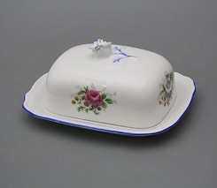 Butter Dish with a Lid, FLOWERS, Karlsbad porcelain