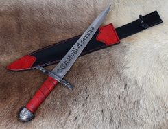 TEMPLAR etched medieval Templar Dagger with sheath