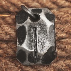 ISA, forged iron rune pendant