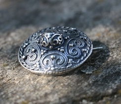 VIKING BROOCH, Stora Ryk, Färgelanda, Sweden, silver