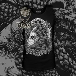 RAM SKULL, men's black and white tank top, Naav