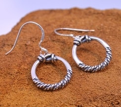 VIKING, silver earrings, Ag 925