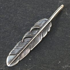 Shamanic feather, pendant, silver 925