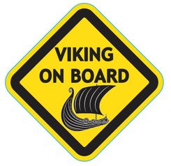 VIKING ON BOARD, car sticker