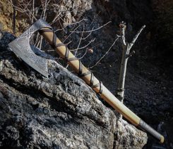 VALKNUT etched Viking Axe