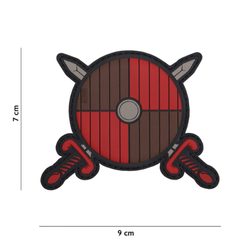 Viking Shield, swords Patch 3D PVC