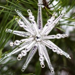 ICE STAR of Bohemian Mountains, Yule Decoration