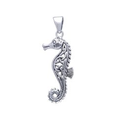 CELTIC SEAHORSE, knotted pendant