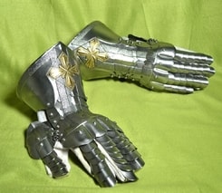 HANDMADE GAUNTLETS with the brass STAR