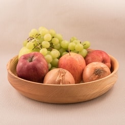 LARGE HISTORICAL BOWL, wood