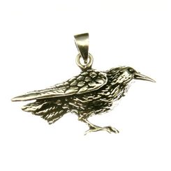 CROW, silver pendant, Ag 925