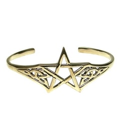 BRONZE BANGLE WITH PENTACLE