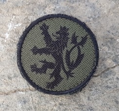 Czech Lion - green, Velcro Patch