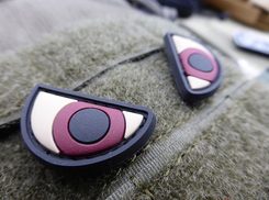ANGRY EYES, 3D velcro patch