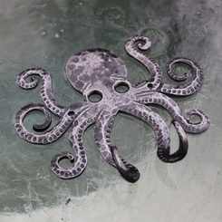 CTHULHU - wrought iron hooks / key ring