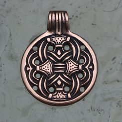 BORRE - pendant, Viking style, bronze