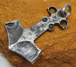 MUSPELHEIM, forged Thor's Hammer, pendant