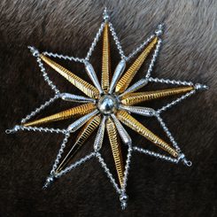 FLAMING STAR, Yule Decoration