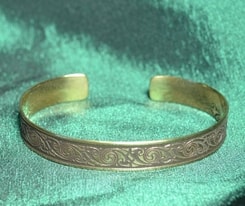 DAIRINN, brass bangle, Made in Ireland