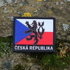Czech Flag coloured, Velcro Patch